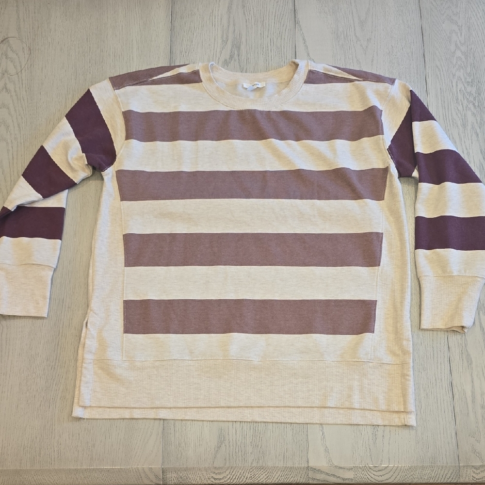 Maurices Beige and Brown Knit Sweater